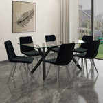 Stark Rectangular Dining Table - Black
