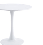 Velets 40 Inch Tulip Mid Century Modern Dining Table - White - Image 10