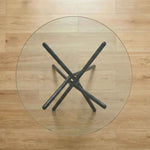Bella Round Glass Top Dining Table