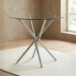 Bella Round Glass Top Dining Table