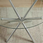 Bella Round Glass Top Dining Table
