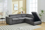 Sectional Sofa with Adjustable Headrest and Storage Ottoman - 8806 - Royal Living Furniture