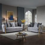 CHANELLE - Velvet Luxury Sofa Set - Royal Living Furniture
