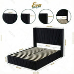 Eva Lift-Up Storage Bed – Black - Image 3