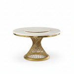 Remi - Marble Top Round Dining Table Set - Royal Living Furniture