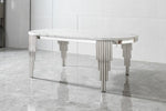 Leslie White Dining Tables - Royal Living Furniture