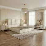Oliver Hydraulic Lift-Up Storage Bed – Ivory - Image 7