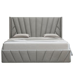 Eva Lift-Up Storage Bed – Light Gray