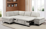 LHF Sofabed Sectional Grey Boucle Fabric - IF 9023 - Royal Living Furniture