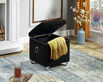 Stylish Velvet Storage Ottoman - IF-6295-6296-6297 - Royal Living Furniture