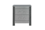 Logan-Silver Night Stand - Royal Living Furniture