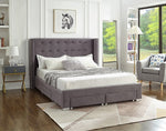 Refined Storage Bed Grey-IF 5320 - Royal Living Furniture