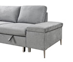 LHF Sofabed Sectional Grey Fabric - IF 9022 - Royal Living Furniture