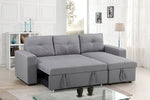 Sofabed Sectional W/Reversible Chaise Grey Fabric - IF 9031 - Royal Living Furniture