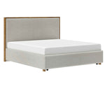 King Platform Bed with Drawer in Oat