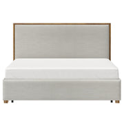 King Platform Bed with Drawer in Oat