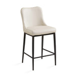 Maverick Counter Chair: Taupe Leatherette - Royal Living Furniture
