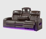 Brown Power Reclining Sofa Set - 2427 - Royal Living Furniture