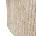 Thalia Round Dining Table - Ivory & Travertine