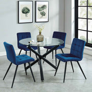 Suzette Round Dining Table - Black