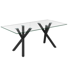 Stark Rectangular Dining Table - Black