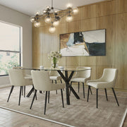Stark Rectangular Dining Table - Black