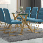 Stark Rectangular Dining Table - Gold
