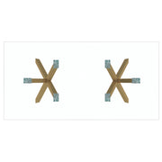 Stark Rectangular Dining Table - Gold