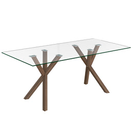 Stark Rectangular Dining Table - Walnut