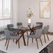 Stark Rectangular Dining Table - Walnut