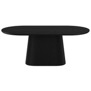 Tovas Oval Dining Table - Black