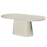 Tovas Oval Dining Table - Ivory