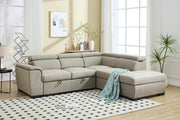 Sectional Sofa with Adjustable Headrest and Storage Ottoman - 8806 - Royal Living Furniture