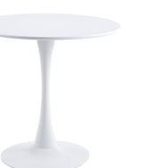 Velets 40 Inch Tulip Mid Century Modern Dining Table - White - Image 10