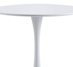Velets 40 Inch Tulip Mid Century Modern Dining Table - White - Image 9