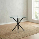 Bella Round Glass Top Dining Table