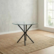 Bella Round Glass Top Dining Table