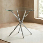 Bella Round Glass Top Dining Table