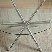 Bella Round Glass Top Dining Table