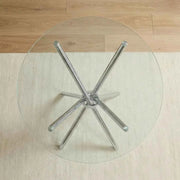 Bella Round Glass Top Dining Table