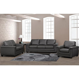 Leather Loveseat - 4395