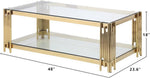Ethan - Clear Glass Coffee Table - Royal Living Furniture