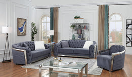 Franco Velvet Tufted Sofa Set - GL 6317