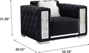 Acme Black Sofa Set