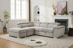 Sectional with Storage and Adjustable Headrest - 8806 - Royal Living Furniture