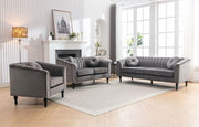 Gray Velvet Sofa Set - 8088 - Royal Living Furniture