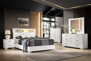 Elaine High Gloss Bed - Royal Living Furniture