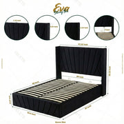 Eva Lift-Up Storage Bed – Black - Image 3