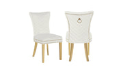 Eva - Gold Dining Chairs