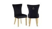 Eva - Gold Dining Chairs